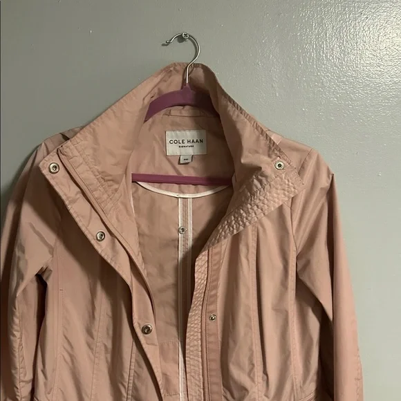 Cole Haan Women's Light Pink Trench Coat Size XS - Picture 7 of 10